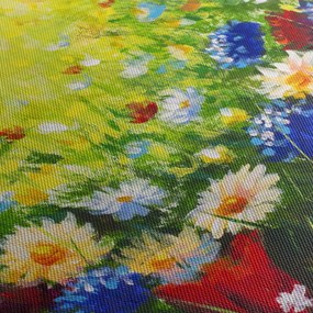 Obraz dzikich kwiatów (70x50 cm)