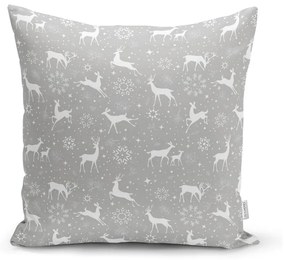 Zestaw 4 świątecznych poszewek na poduszki i bieżnika Minimalist Cushion Covers Snowflakes