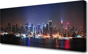 Zdjęcie na płótnie Miasto nad Brzegiem Kanału