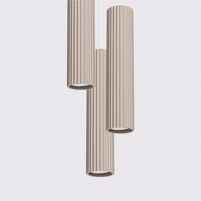 Szarobrązowa metalowa lampa wisząca ø 19,5 cm Gleam – Sollux