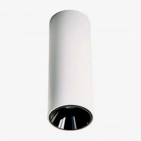 Aplikacja Sufitowa Led Powierzchniowa, Okrągła Ø5,7 Cm, Do Użytku Zewnętrznego, Aluminiowa Luisiana Biała Ciepła 2700 K & Biały - Czarny & 6 W & 38º -