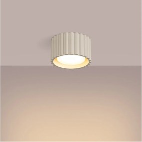 Beżowa metalowa lampa punktowa ø 10 cm Zora – Sollux
