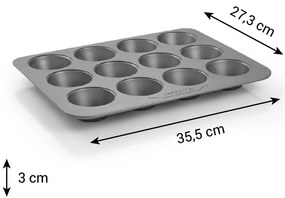 Metalowa forma do pieczenia muffinów 35,5x27 cm Compact – Tescoma