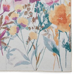 Żółty dywan odpowiedni do prania 152x230 cm Country Floral – Catherine Lansfield