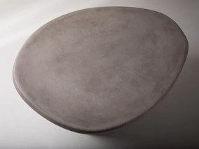 Ława owalna 85/61/40 cm Daria Szary Mikrocement Micadoni Micadoni