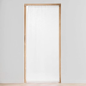 Biała zasłona na drzwi 90x200 cm Haltona – douceur d'intérieur
