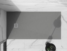 Mexen Stone+ brodzik kompozytowy prostokątny 200 x 100 cm, szary-beton - 44611020