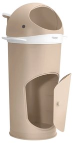 Beżowy plastikowy kosz na pieluchy 25 l Whale – Kindsgut