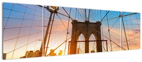 Obraz - Brooklyn Bridge, Manhattan, New York (170x50 cm)