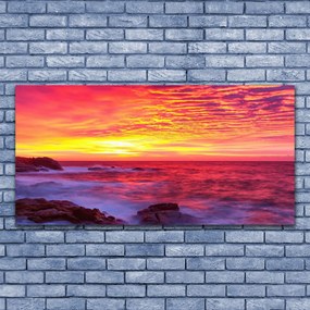 Zdjęcie na płótnie Abstrakcyjny Zachód Słońca