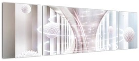 Obraz - Delikatny wir (170x50 cm)