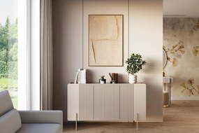 Komoda Malmi 150 cm - kaszmir / złote nóżki