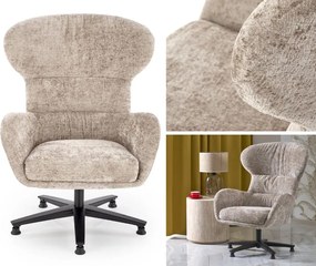 Obrotowy fotel do salonu Franco Halmar