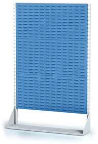 Perforowany stojak z panelem na pojemniki, 3 piętra, podstawowe pole