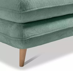 Narożnik MONTE Lewostronny z funkcją spania, pojemnikiem i poduszkami, Sorriso 08 Miętowy WERSAL