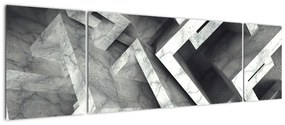 Abstrakcyjny obraz kostek (170x50 cm)