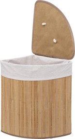 Kosz na pranie BAMBOO narożny, 48 l