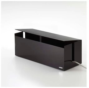 Czarno-brązowy pojemnik na ładowarki YAMAZAKI Web Cable Box