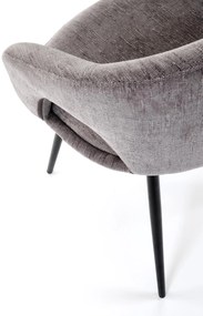 Krzesło popielaty obrotowe, K550 nowoczesne, do jadalni, salonu, biura