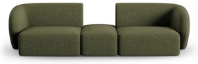 Zielona sofa z tkaniny szenilowej 246 cm Paolo – Milo Casa