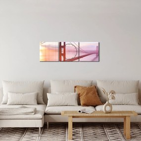 Obraz - San Francisco (z zegarem) (90x30 cm)