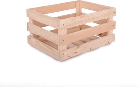 Drewniany pojemnik w naturalnym kolorze 42x29x22 cm Apple Box – Rojaplast