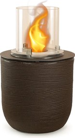 Kominek bioetanolowy RAFFAELLO Terra Marrone, wolnostojący, do użytku wewnątrz i na zewnątrz, śr. 35 x wys. 55 cm