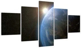 Obraz Ziemi z kosmosu (125x70 cm)