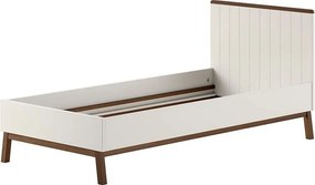 Beżowe łóżko dziecięce z litego drewna sosnowego bez stelaża 90x200 cm Sezane – Vipack