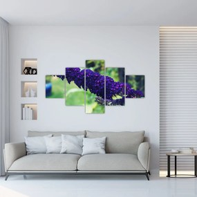 Obraz niebieskiego kwiatu (125x70 cm)
