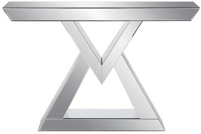 Konsola MDF z lustrem – kolor: srebrny - ISIDA marki Pascal Morabito