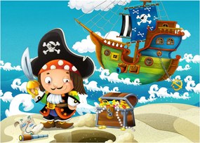 Obraz na szkle - Skarb piratów (70x50 cm)