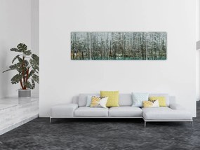 Obraz - Turkusowy staw, Biei, Japonia (170x50 cm)