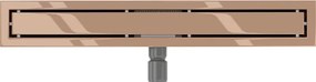 Mexen Flat M13 odpływ liniowy 2w1 50 cm, różowe złoto - 1610050-15