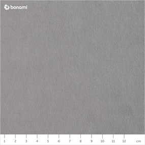 Jasnoszary aksamitny rozkładany narożnik (lewostronny) Sweet Harmony – Miuform