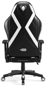 Fotel gamingowy Diablo X-Horn 2.0 Normal Size, czarno-biały