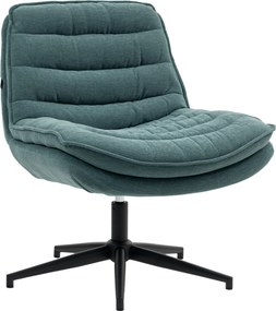 HOMCOM Obrotowe Krzesło Biurowe z Szerokim Siedziskiem, Komfortowe Fotel do Biura i Pokoju, Ciemnozielony