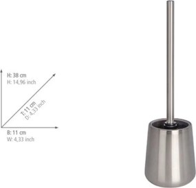 Szczotka do WC ze stali nierdzewnej w kolorze srebra Solid – Wenko