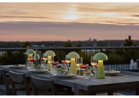 Zielona lampa stołowa LED ze zdalnym sterowaniem (wysokość 28 cm) Sam – Sirius
