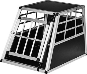 Skrzynia transportowa aluminiowa dla psów, 54 × 69 × 50 cm,