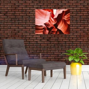 Obraz na szkle czerwonych skał (70x50 cm)