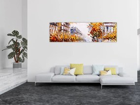 Obraz - Ulica w Paryżu (170x50 cm)
