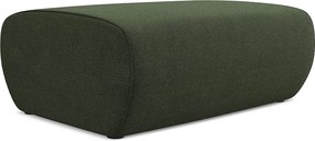 Pufa - z tkaniny strukturalnej - oliwkowy - NANEA