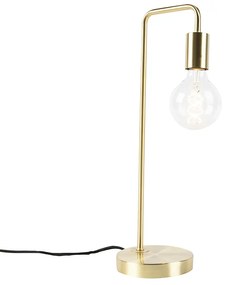 Lampa stołowa w stylu art deco mosiądz - Facil ArtDeco Oswietlenie wewnetrzne
