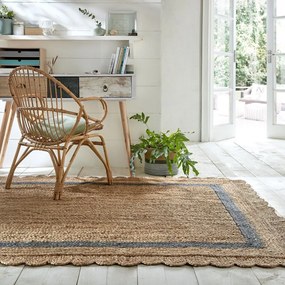 Szaro-naturalny dywan z juty tkany ręcznie 160x230 cm Grace Grey – Flair Rugs