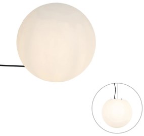 Zewnetrzna Nowoczesna lampa zewnętrzna biała 35 cm IP65 - Nura Nowoczesny Oswietlenie zewnetrzne