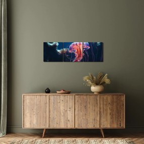 Obraz - Meduza (z zegarem) (90x30 cm)