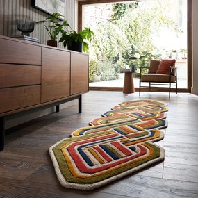 Wełniany chodnik tkany ręcznie 80x300 cm Lattice Shaped – Flair Rugs