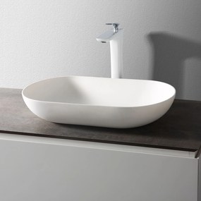 Umywalka nablatowa O-540Odlew mineralny - biały matowy - 53,5 x 34,5 x 11,5 cm