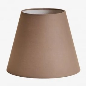 Abażur Z Tkaniny Caracas Mokka Brąz & Ø25 Cm - Sklum